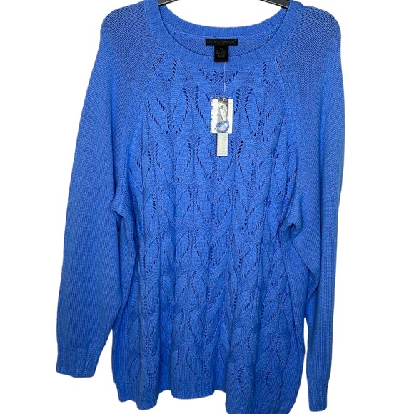 Preswick & Moore Sweaters - NWT 3X Crewneck Sweater Women’s Sky Blue Long Sleeve Preswick & Moore